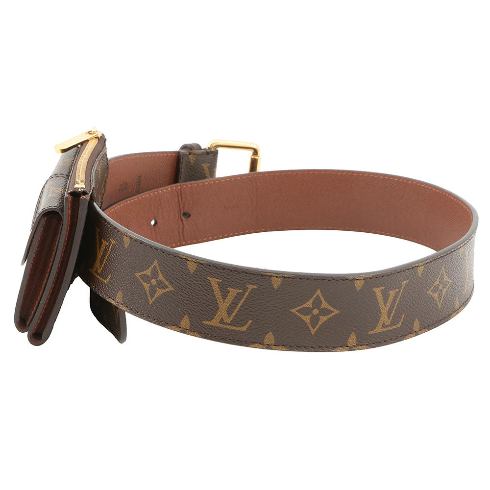 Louis Vuitton Monogram Pouch Clutch Ceinture Pochette Duo Belt Case - Picture 2 of 11